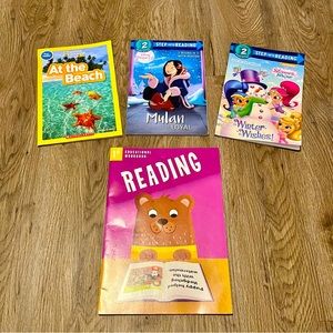 Step Into Reading Paperback Beginning Readers Books and Workbook Set